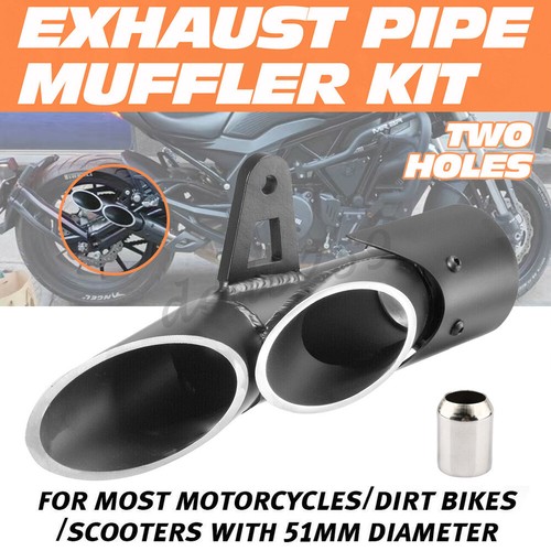 Motorrad auspuff twin endtopf - auspuff,